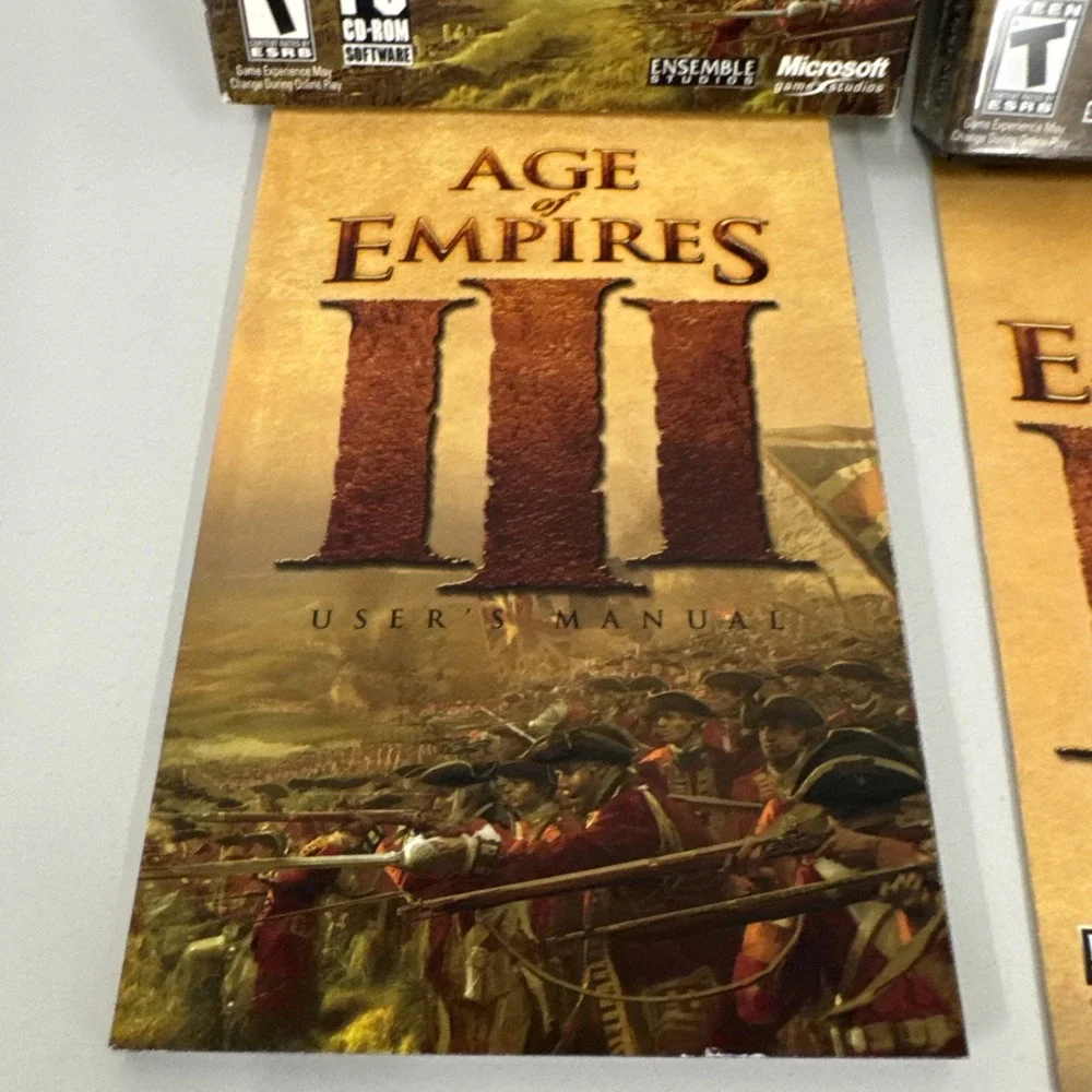 Age of Empires III (PC, 2005) 3-Disc‎ Set Complete PC CD-ROM (Windows XP)